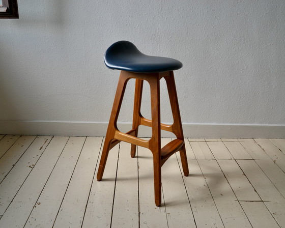 Image 1 of 3X Erik Buch Model 61 Teak Bar Stools