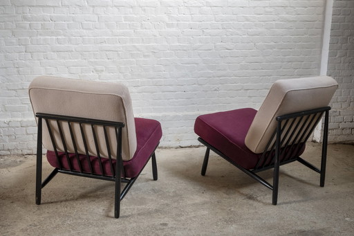 2X Alf Svensson Domus Lounge Chair By Dux, 1950S