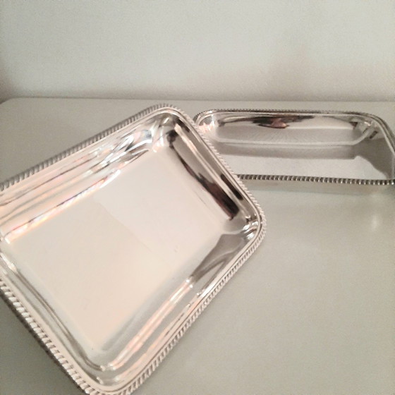 Image 1 of Mappin & Webb,  Sheffield Antique Edwardian Silver Plated Dish