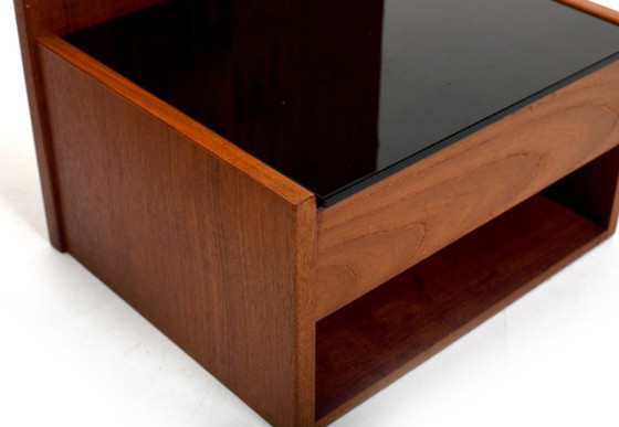 Image 1 of Teak Hanging Bedside Tables by Hans Wegner for Getama, 1960s, Set of 2