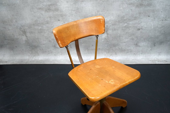 Image 1 of Mid Century Chaise d'architecte pivotante de Stoll Giroflex, années 1950