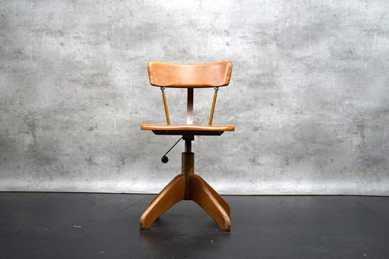 Image 1 of Mid - Century architectural swivel chair by Stoll Giroflex, 1950s