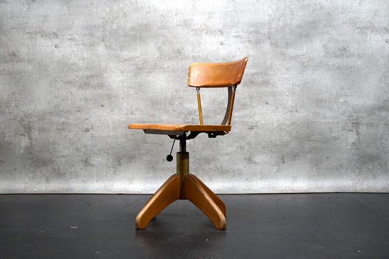 Image 1 of Mid - Century architectural swivel chair by Stoll Giroflex, 1950s