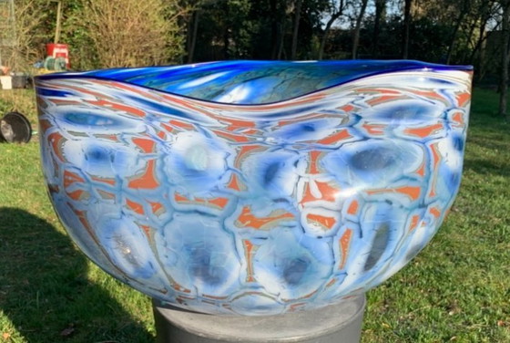 Image 1 of Peter Bremers - Large Blown Bowl In Grail Technique - Workshop Niek Wilkin