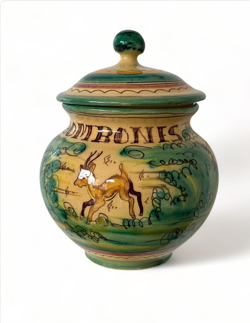 Toledo Spain P. Arzobispo Ceramic Hand Painted Pot