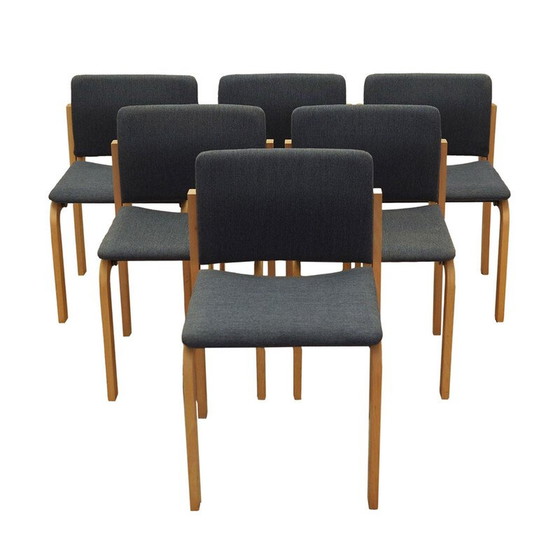 Image 1 of Set of six chairs, Danish design, 1980s, manufacturer: Fritz Hansen