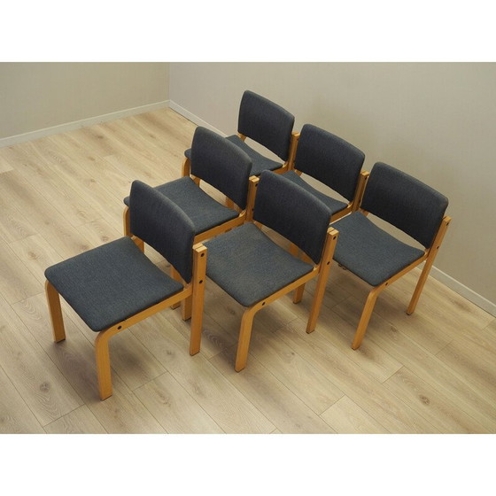 Image 1 of Set of six chairs, Danish design, 1980s, manufacturer: Fritz Hansen