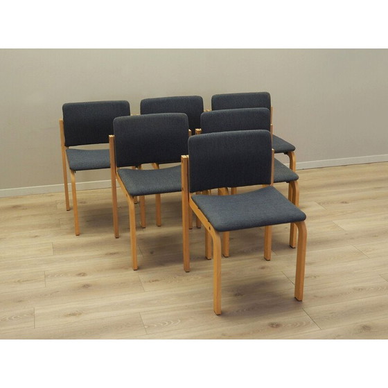 Image 1 of Set of six chairs, Danish design, 1980s, manufacturer: Fritz Hansen