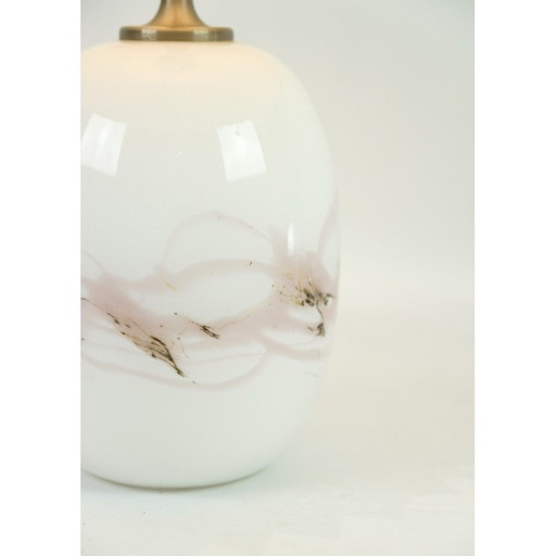 Lampada da tavolo vintage Holmegaard modello Sakura di Michael Bang