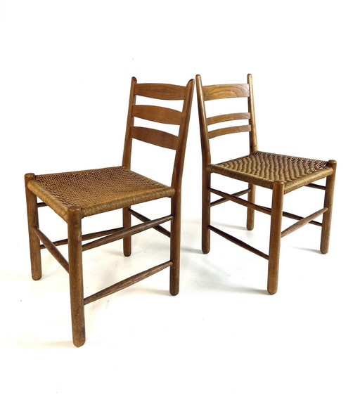 Set of Danish Papercord Chairs