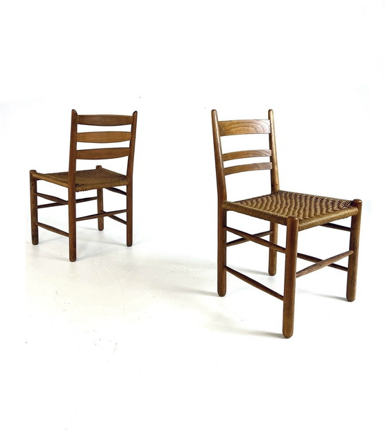 Image 1 of Set of Danish Papercord Chairs