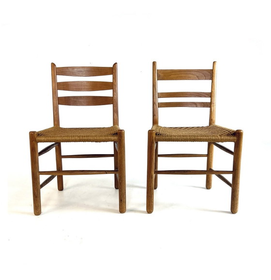 Image 1 of Set of Danish Papercord Chairs