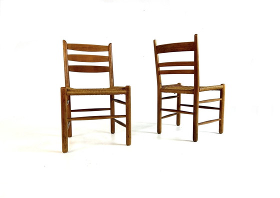 Image 1 of Set of Danish Papercord Chairs