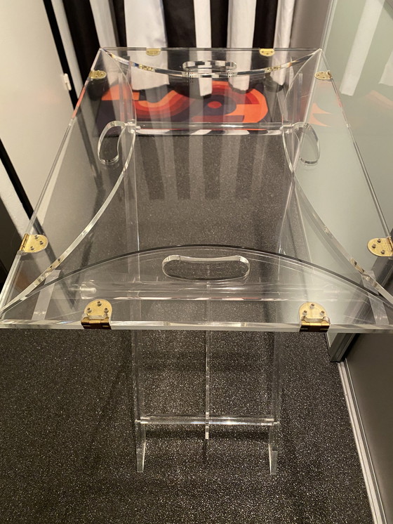 Image 1 of Vintage Design Acrylic Glass Side Table