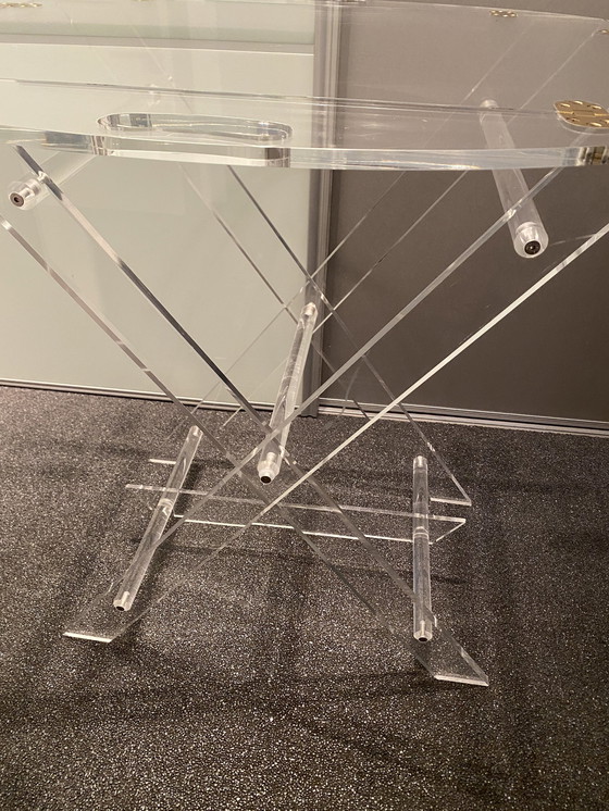 Image 1 of Vintage Design Acrylic Glass Side Table