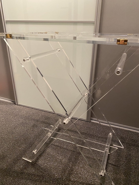 Image 1 of Vintage Design Acrylic Glass Side Table