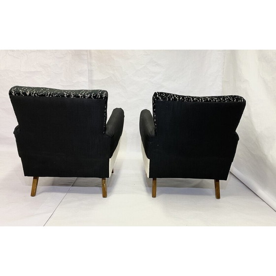 Image 1 of Pair of vintage cubic armchairs, Germany 1960