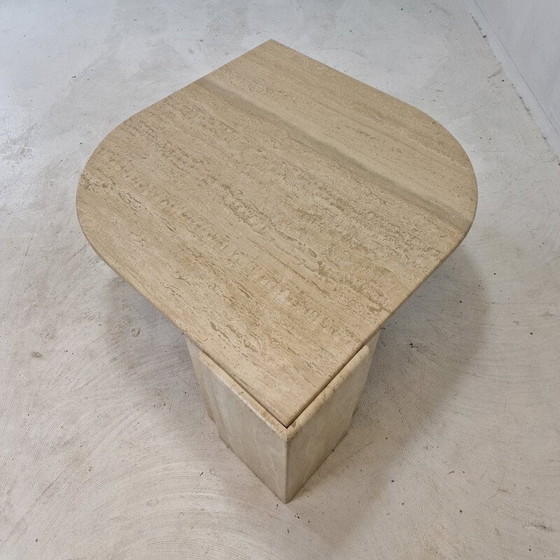 Image 1 of Vintage travertine coffee table, Italy 1980s