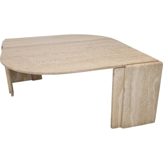 Image 1 of Vintage travertine coffee table, Italy 1980s