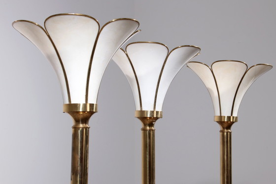 Image 1 of Hollywood Regency Trumpet Floor Lamps, 1970S French Design