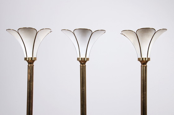 Image 1 of Hollywood Regency Trumpet Floor Lamps, 1970S French Design