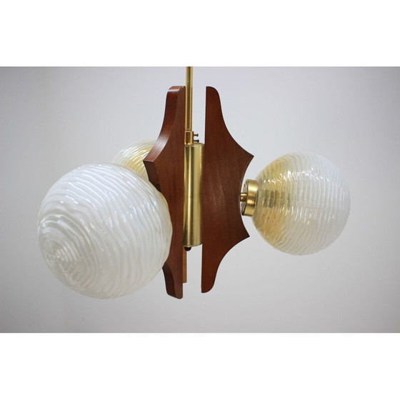 Image 1 of Vintage glass pendant lamp