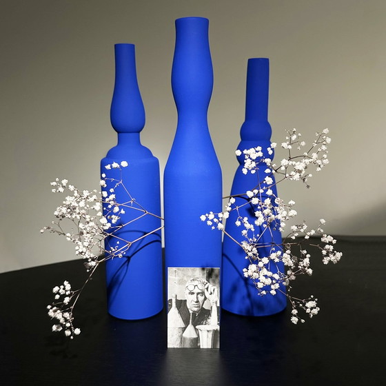 Image 1 of Morandi® - Homage To Giorgio Morandi & Yves Klein - Vase Set - Exclusive Collection - Ikb