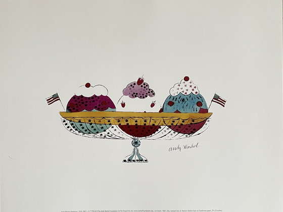 Image 1 of Andy Warhol (1928-1987), Ice Cream,1960, Copyright  2010 The Andy Warhol Foundation For Visual Arts., Inc, Printed In Th