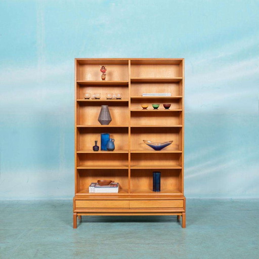 Vintage oak, wall unit 60s IKEA Minimalist bookcase