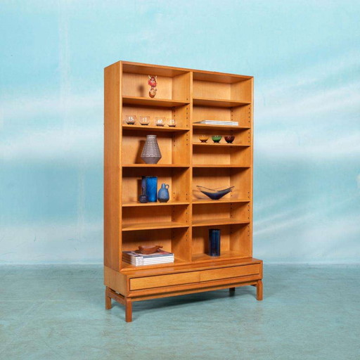 Vintage oak, wall unit 60s IKEA Minimalist bookcase