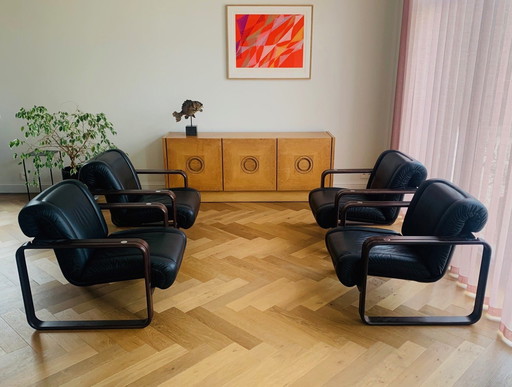 4x Giroflex Armchair Albert Stoll