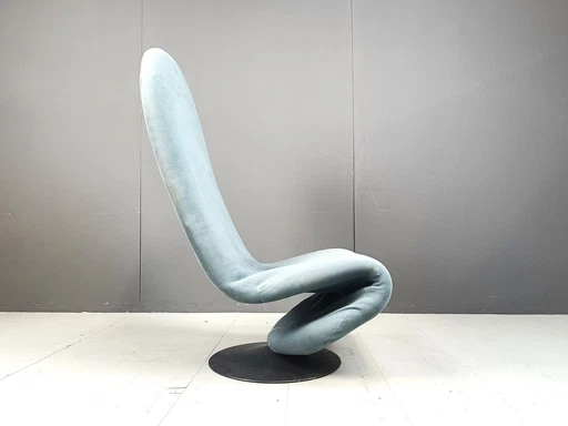 1-2-3 High Back Chair For Fritz Hansen By Verner Panton For Fritz Hansen, 1970S