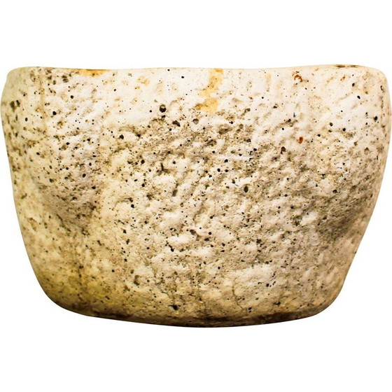 Image 1 of Vintage white porous stone vase, Italy 1900