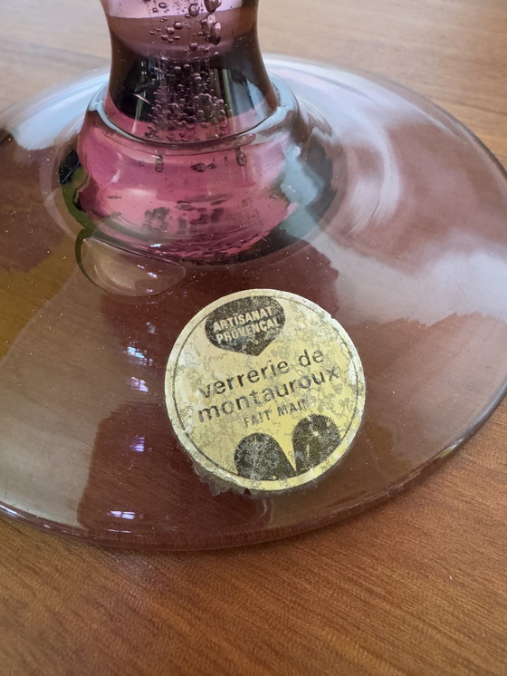 Image 1 of Portacandele in vetro a bolle di grandi dimensioni degli anni '60