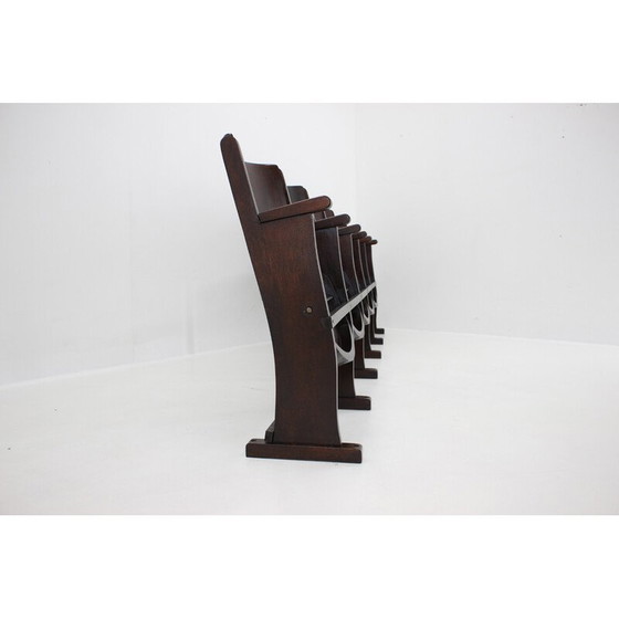 Image 1 of Vintage 5-seater cinema bench for Ton, Czechoslovakia 1960s
