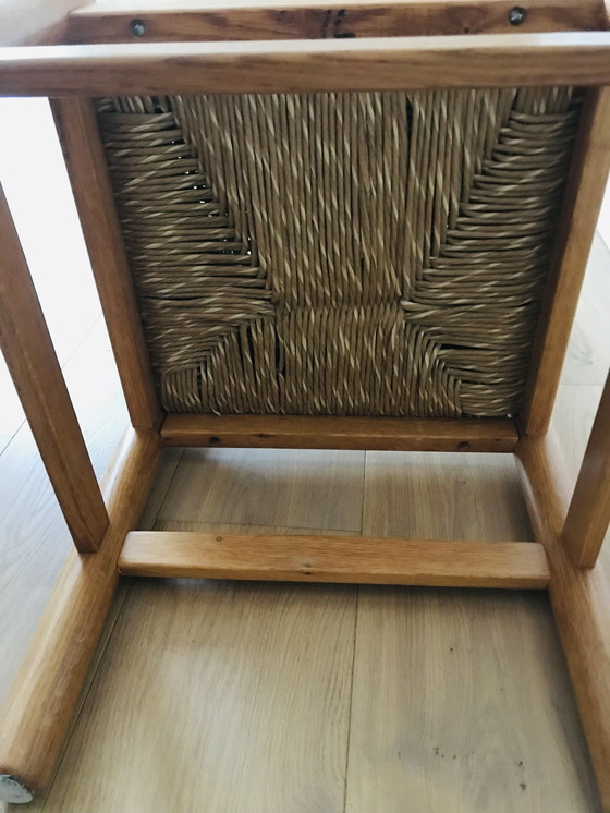 Image 1 of 4x Vintage Brutalist dining chair 1960s mid - Century