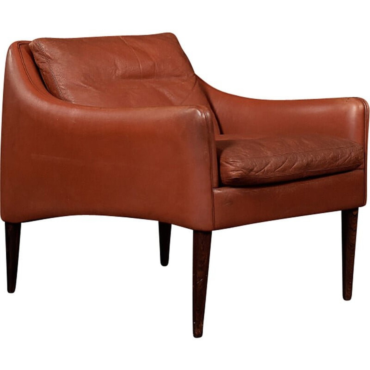 Vintage rosewood and leather lounge chair by Hans Olsen for Cs Mobler 1958 3 895 Whoppah