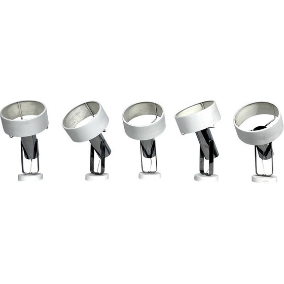 Image 1 of Set of 5 vintage orientable wall lamps by Stilnovo Milano, Italy 1950s