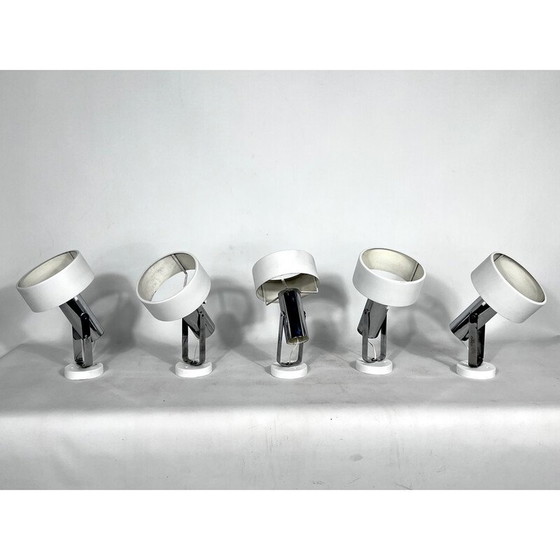 Image 1 of Set of 5 vintage orientable wall lamps by Stilnovo Milano, Italy 1950s