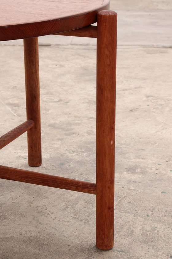 Image 1 of Vintage Hans J. Wegner AT35 Bijzettafel in teak Andreas Tuck,1945 Denemarken.