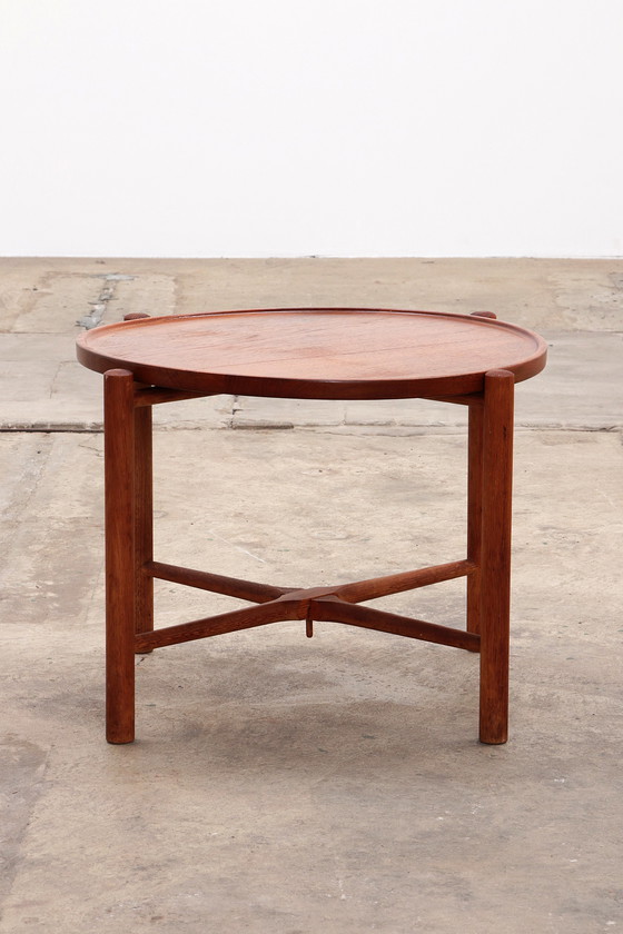 Image 1 of Vintage Hans J. Wegner AT35 Bijzettafel in teak Andreas Tuck,1945 Denemarken.
