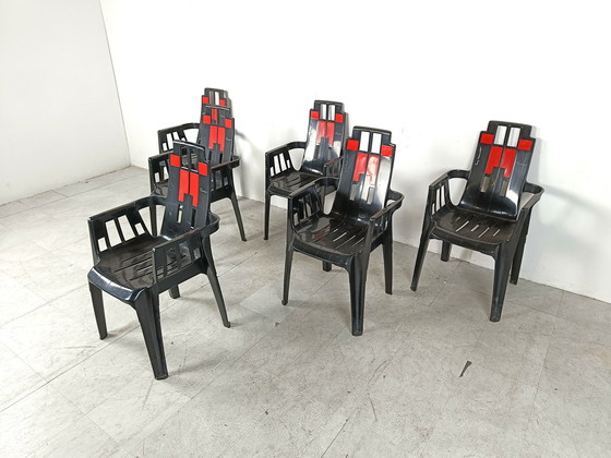 Image 1 of 6x Henry Massonnet Pierre Paulin Boston chairs