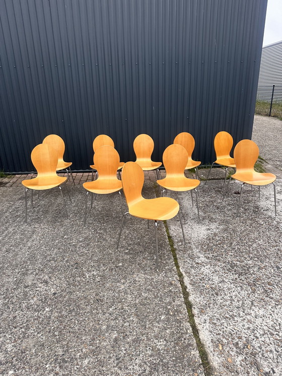 Image 1 of 10x Chaises design vintage