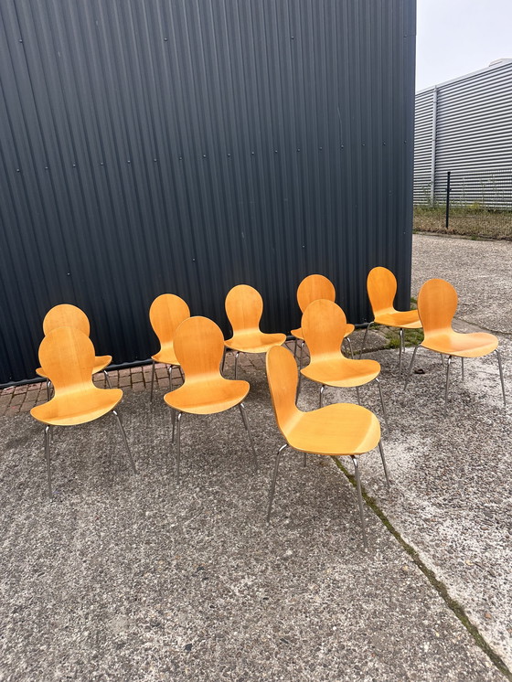 Image 1 of 10x Chaises design vintage