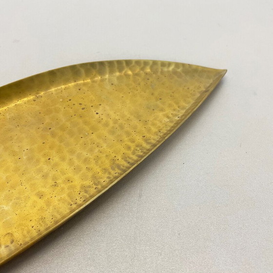 Image 1 of Piatto vintage in metallo e ottone, Germania anni '50