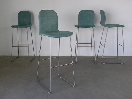 Image 1 of 4x Cappellini barstool Tate Soft design Jasper Morrison