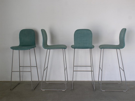 4x Tabouret de bar Cappellini Tate Soft design Jasper Morrison