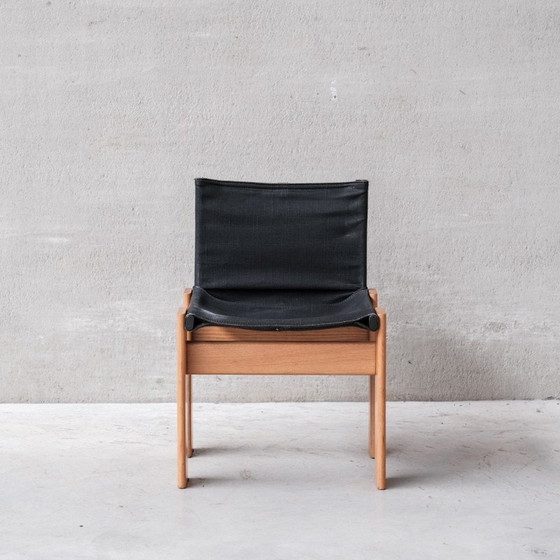 Image 1 of Set of 4 vintage "Monk" chairs by Afra and Tobia Scarpa for Molenti, Italy 1970