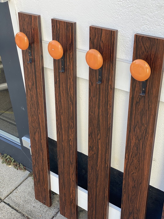 Image 1 of Appendiabiti vintage in teak in stile spaziale