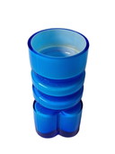 Alsterfors - Blue Design Vase By P.O. Ström - Signed